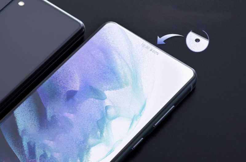 Camera selfie được đặt ở vị tr&iacute; trung t&acirc;m viền tr&ecirc;n